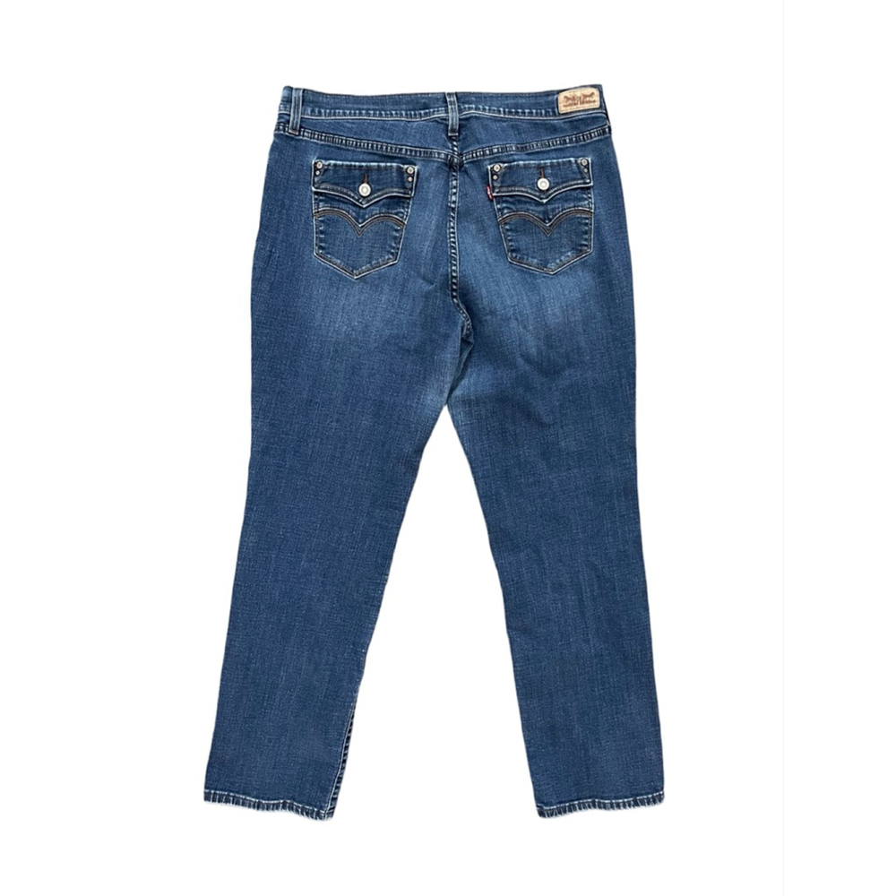 Levi's 505 Straight Leg Jeans Women Blue Size 16 - Picture 2 of 5